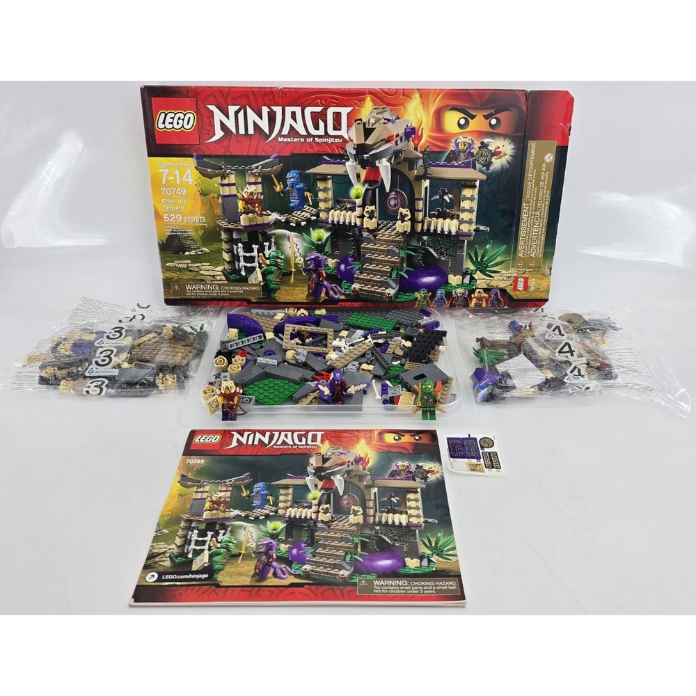 LEGO NINJAGO: Enter the Serpent (70749) - Preowned, Complete with Box, RETIRED